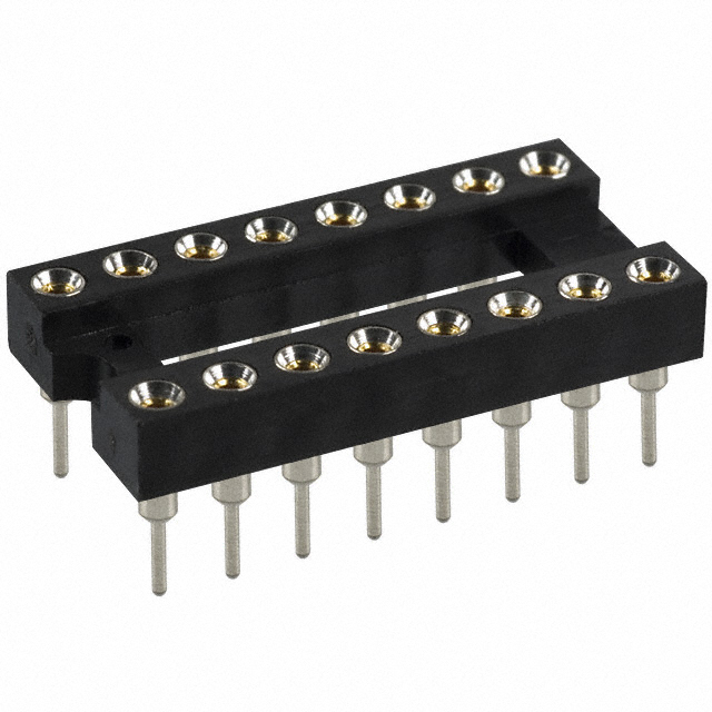 CONN IC DIP SOCKET 16POS GOLD