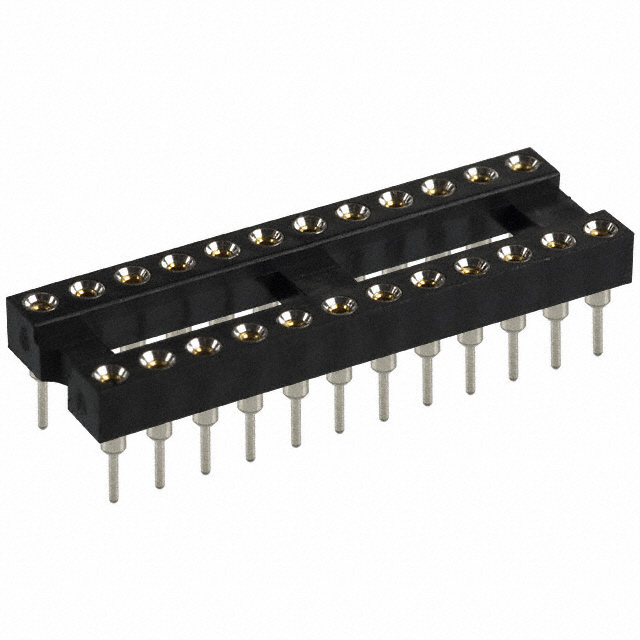 CONN IC DIP SOCKET 24POS GOLD
