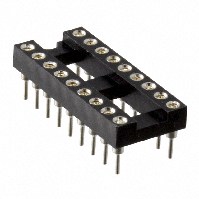 CONN IC DIP SOCKET 18POS GOLD