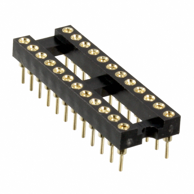 CONN IC DIP SOCKET 24POS GOLD