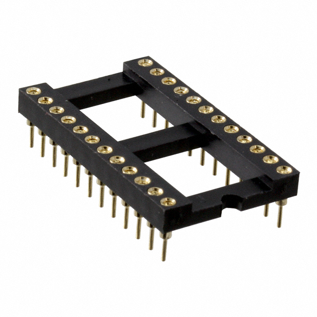 CONN IC DIP SOCKET 24POS GOLD