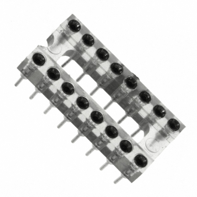 CONN IC DIP SOCKET 16POS GOLD