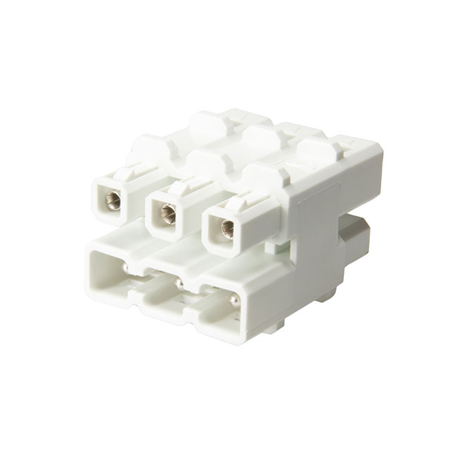 CONN DISTRIBUT BLOCK 6POLE WHT