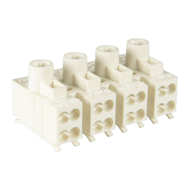 CONN TERM STRIP 4POLE SCREWLESS