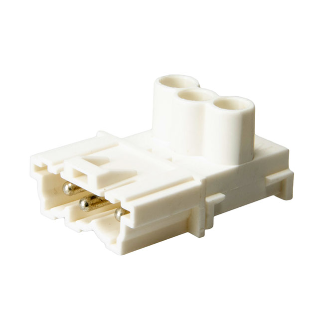 CONN PLUG 3POS SCREW WHT