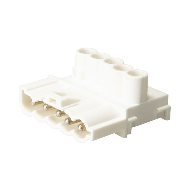 CONN PLUG 5POS SCREW WHT
