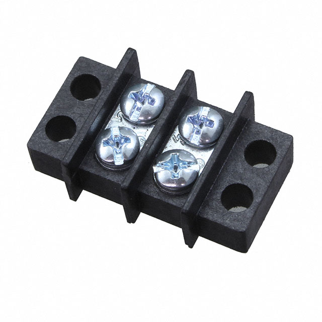 CONN BARRIER STRIP 2CIRC 0.375"