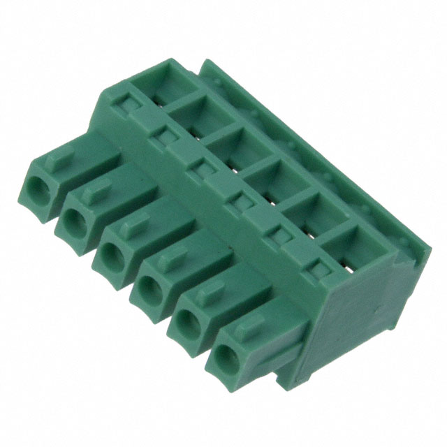 TERM BLOCK PLUG 6POS 3.81MM