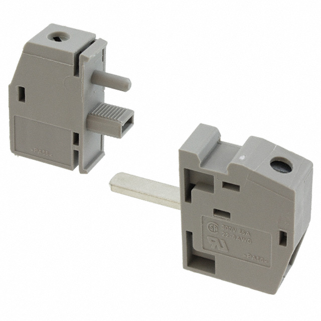 TERM BLK 1POS GRAY