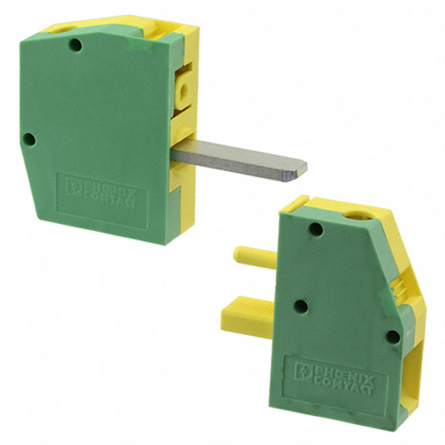 TERM BLK 1POS GREEN/YELLOW