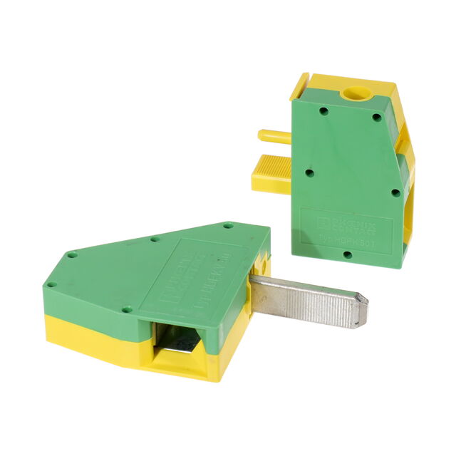 TERM BLK 1POS GREEN/YELLOW