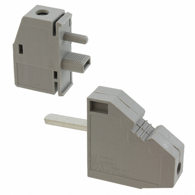 TERM BLK 1POS GRAY