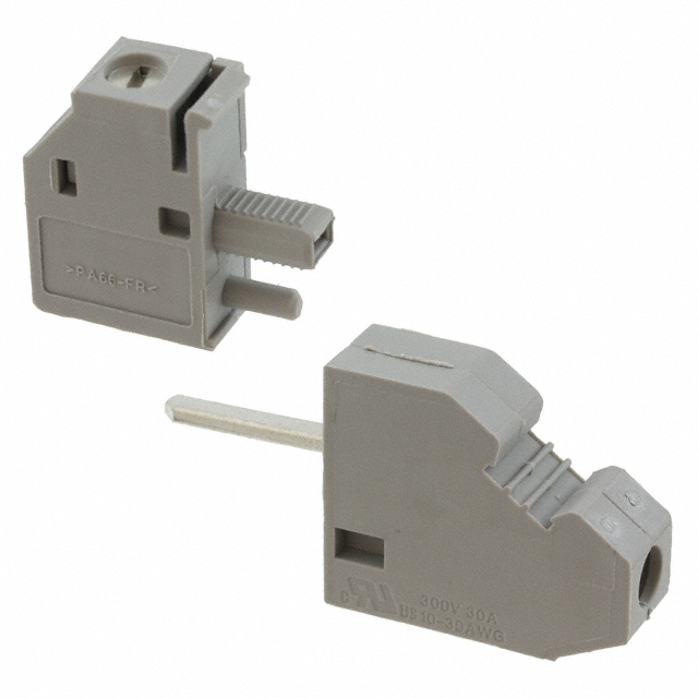 TERM BLK 1POS GRAY