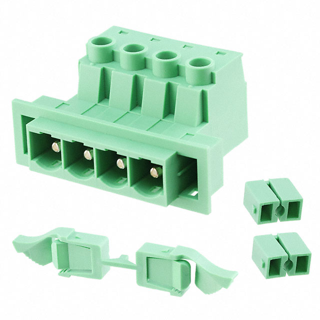 TERM BLK 4POS GREEN