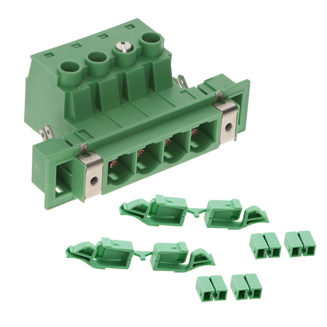 TERM BLK 4POS GREEN