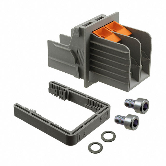 TERM BLK 2POS GRAY