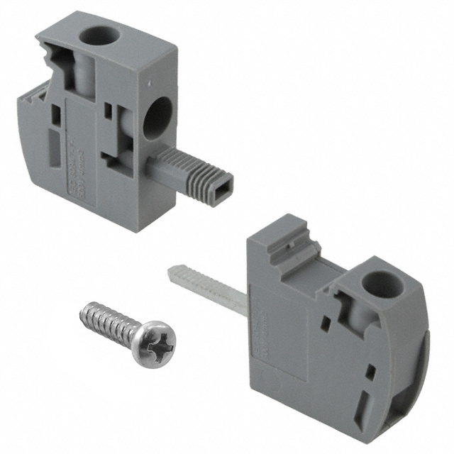 TERM BLK 1POS GRAY