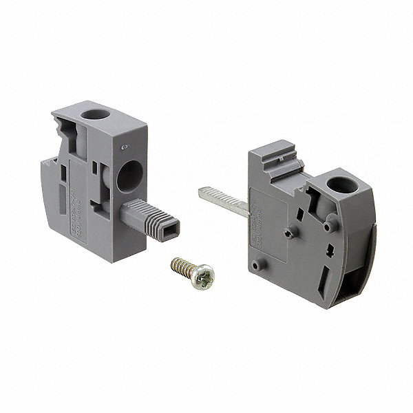 TERM BLK 1POS GRAY