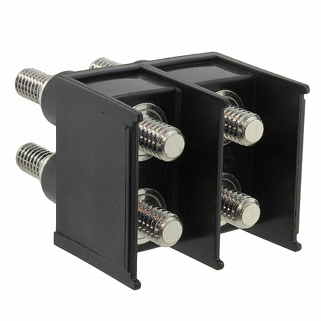 PWR FEED THRU BLK 2POS 115A 300V