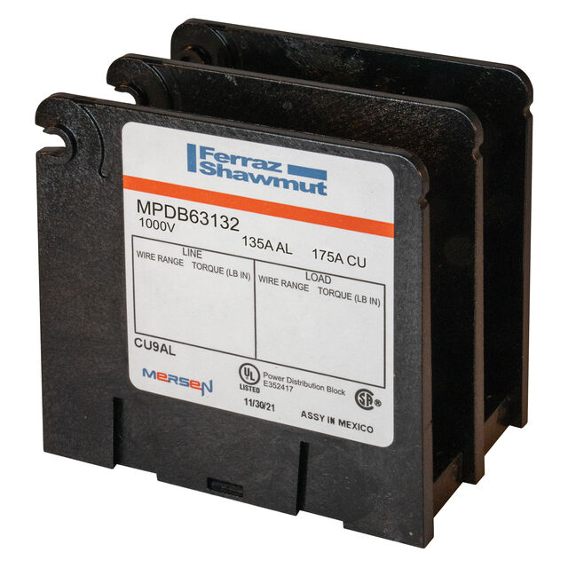 PWR DIS BLK AL MINI 175A 2P 4