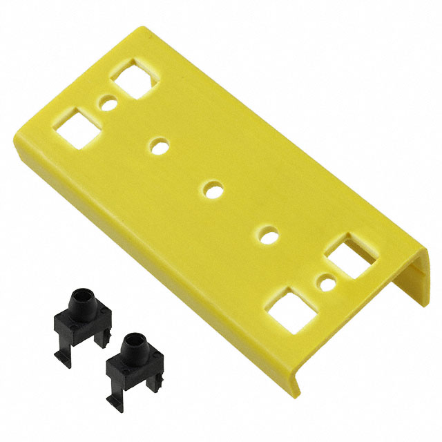 CONN TERM BLK COVER YELLOW 3POS