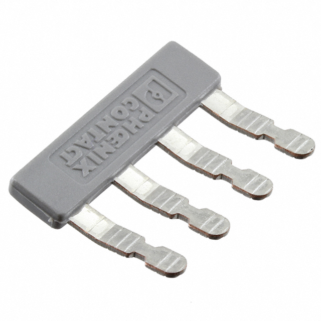 JUMPER TERM BLK 4POS FLAT PIN