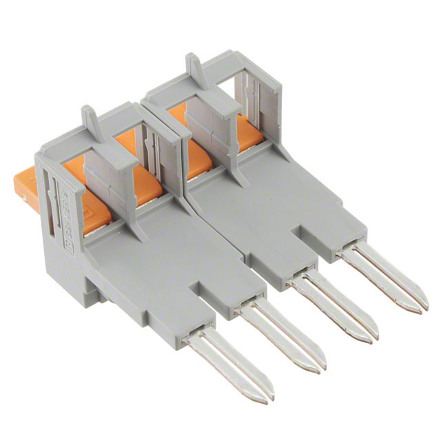 JUMPER TERM BLK 4POS FLAT PIN