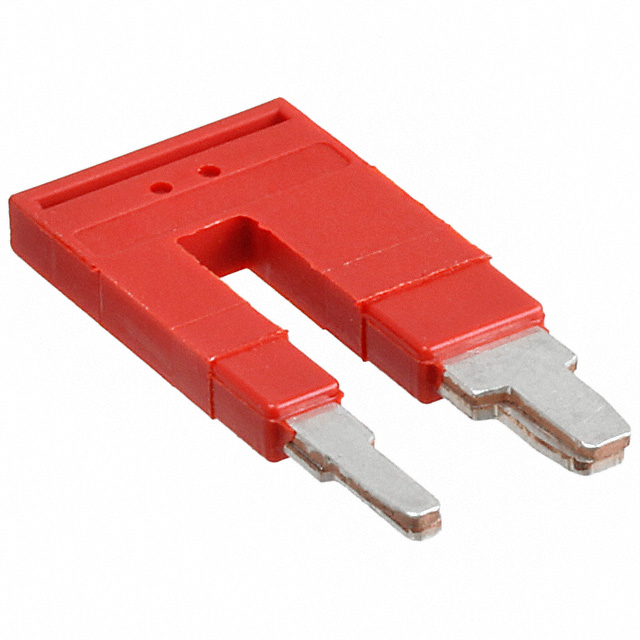 JUMPER TERM BLK 2POS FLAT PIN