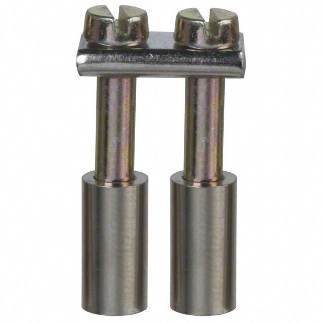 JUMPER TERM BLK 2POS ROUND PINS