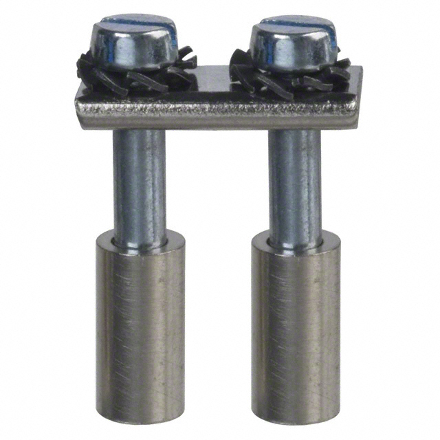 JUMPER TERM BLK 2POS ROUND PINS