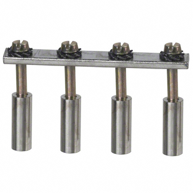 JUMPER TERM BLK 4POS ROUND PINS