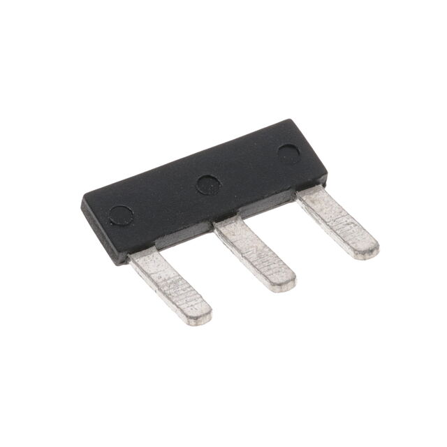 JUMPER TERM BLK 3POS FLAT PIN