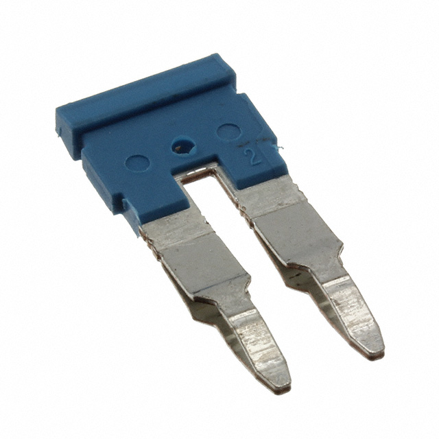 JUMPER TERM BLK 2POS FLAT PIN