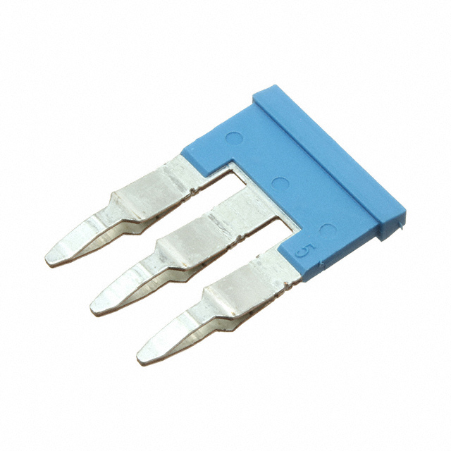JUMPER TERM BLK 3POS FLAT PIN