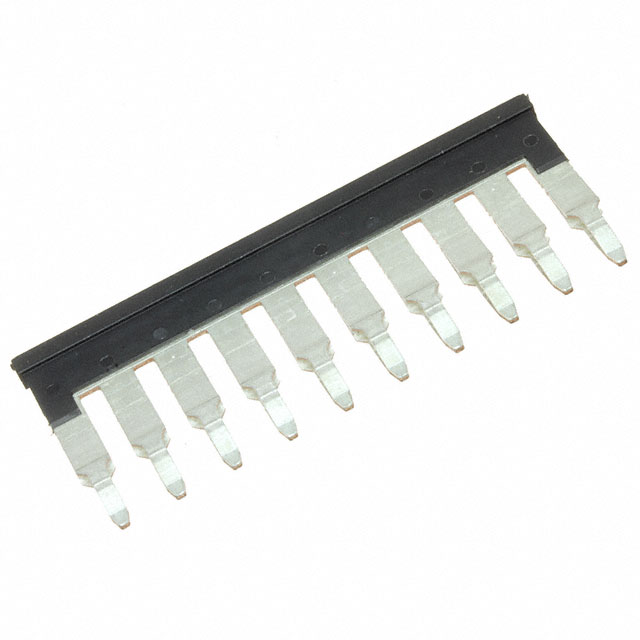 JUMPER TERM BLK 10POS FLAT PIN
