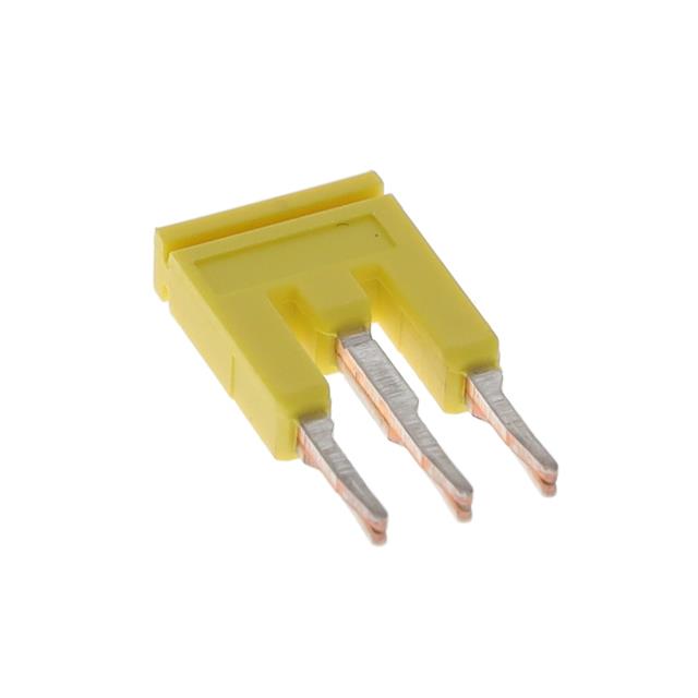 SHRT BAR 1.5MM 3 POLE YELLOW