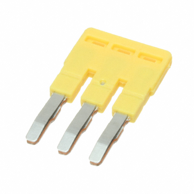 JUMPER TERM BLK 3POS FLAT PIN