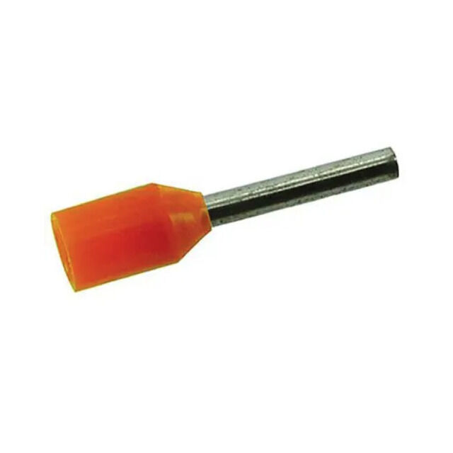 CONN FERRULE T TYPE 12AWG ORANGE