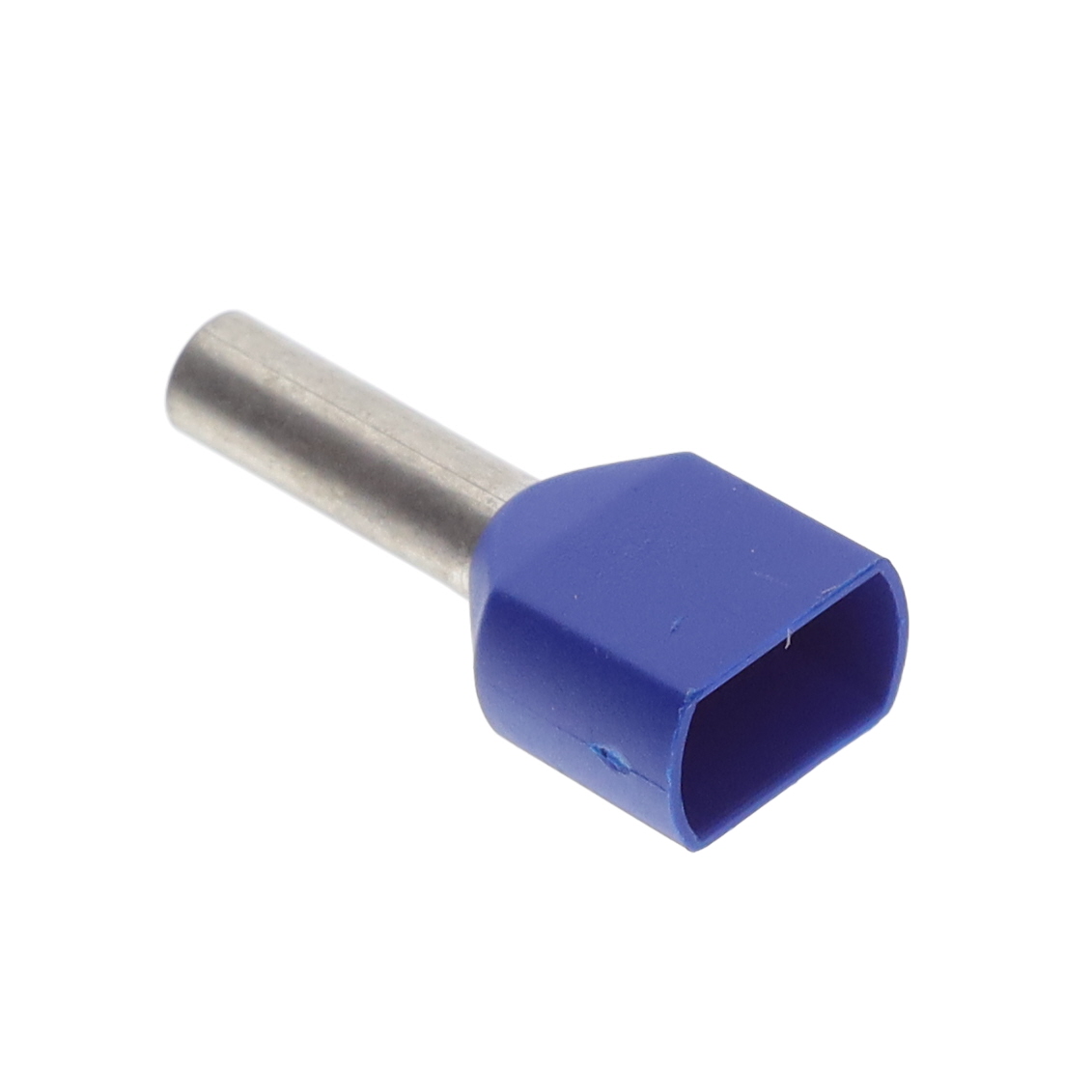 CONN FERRULE W TYPE 2X14AWG BLUE