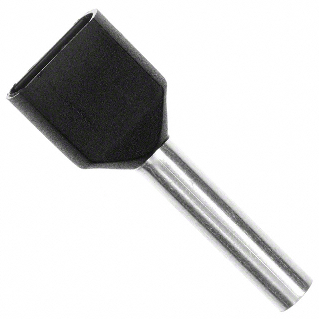 CONN FERRULE DIN TWO X 16AWG BLK
