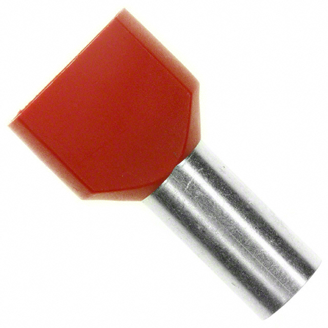 CONN FERRULE DIN TWO X 8AWG RED