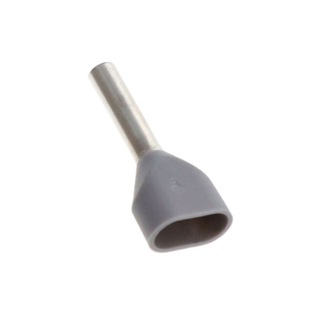 CONN FERRULE DIN TWO X 18AWG GRY
