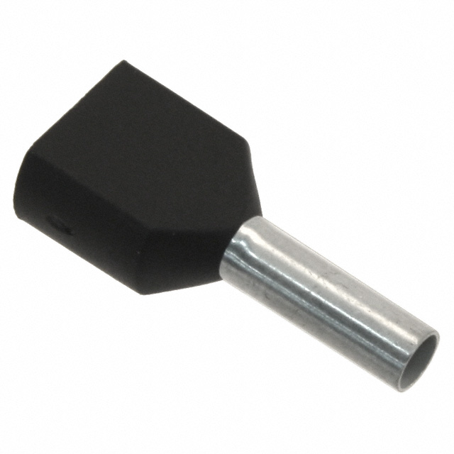 CONN FERRULE TWO X 16AWG BLACK