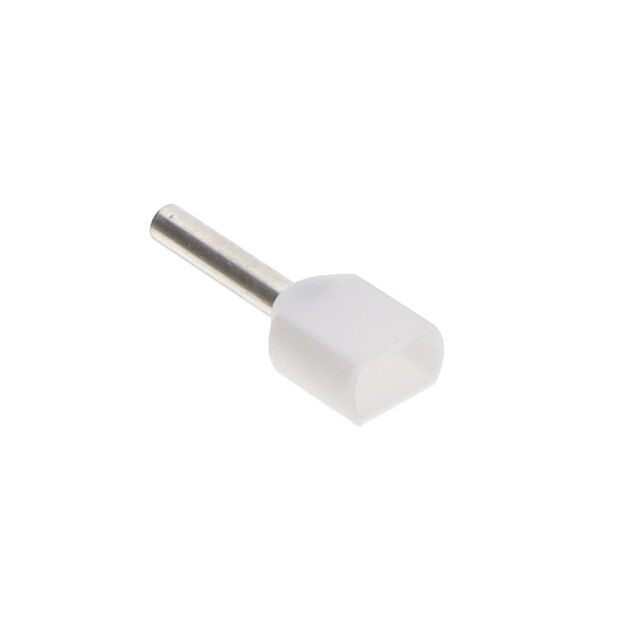 CONN FERRULE 2X20AWG WHT 200PCS