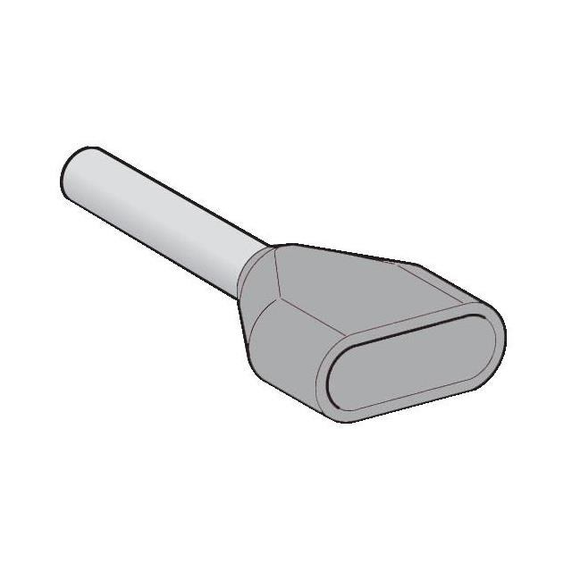 CONN FERRULE 14AWG GRAY 1=1