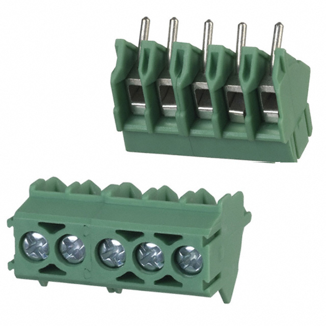 TERM BLOCK 5POS 45DEG 3.5MM PCB