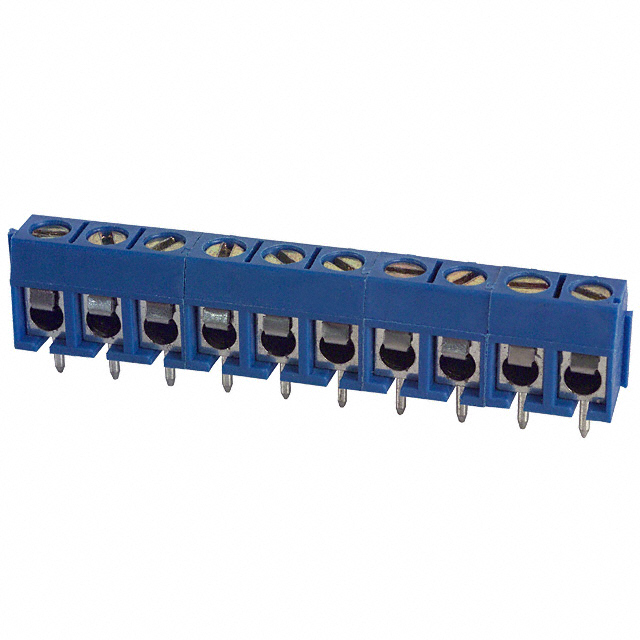 TERM BLK 10P SIDE ENTRY 5MM PCB