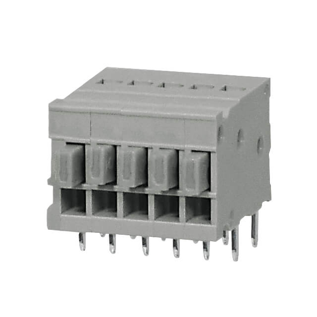 TERMINAL BLOCK, SCREWLESS, 2.54,