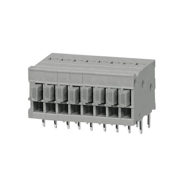 TERMINAL BLOCK, SCREWLESS, 2.54,