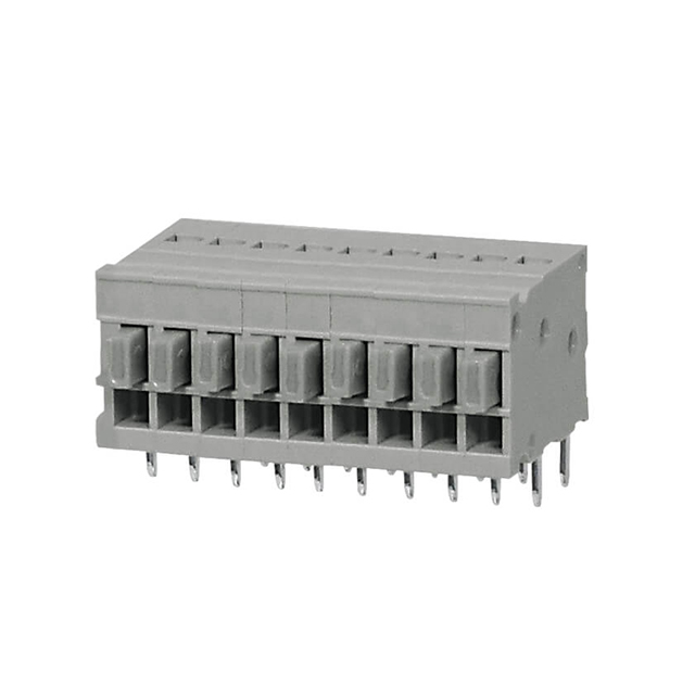 TERMINAL BLOCK, SCREWLESS, 2.54,